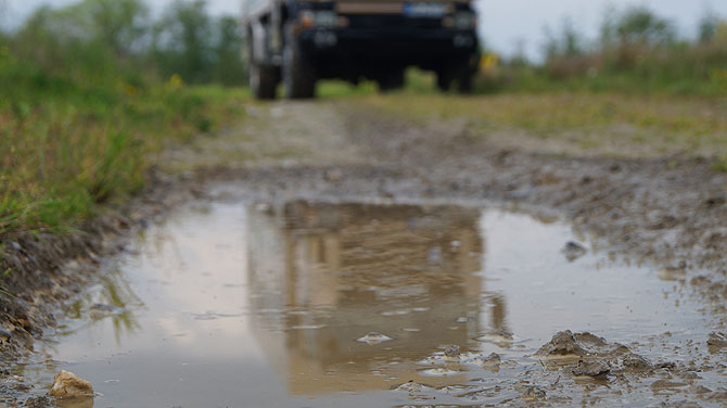 Offroad fängt es richtig an, Spaß zu machen.