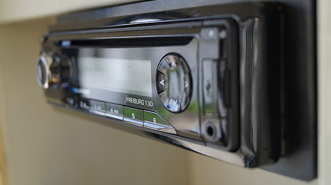 CD-Player und Radio sind bereits an Bord.