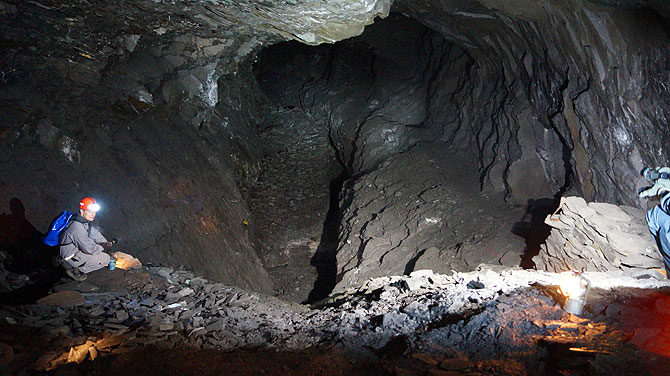 Das Bergwerk ist übrigens keine Höhle.