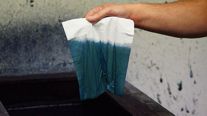 Ein echtes Geheimnis: von Grün zu Blau