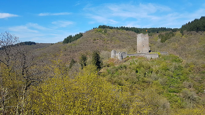 Tolle Kulisse und toller Blick auf die Oberburg