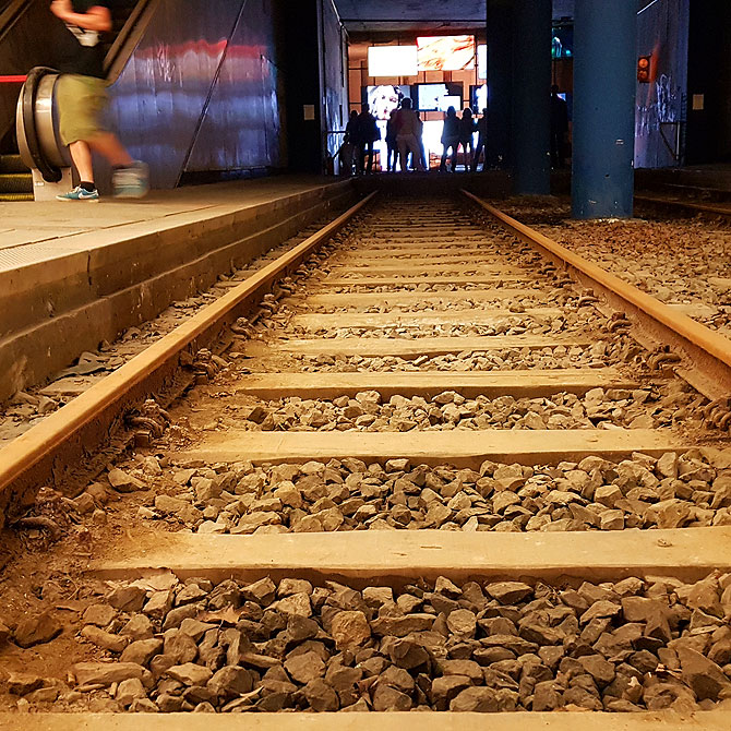 Gleise im Kasseler Kulturbahnhof