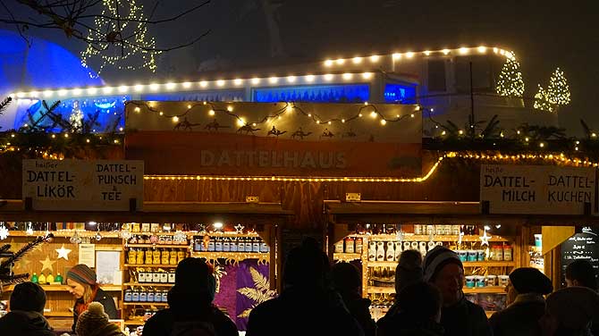 Dattelige Weihnachtsmarkt-Spezialitäten