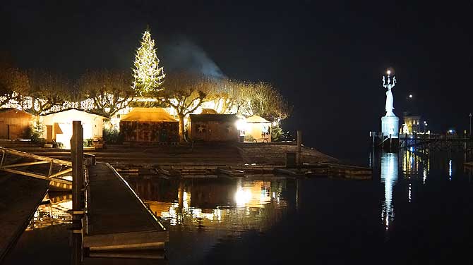 Imperia und Weihnachtsbaum