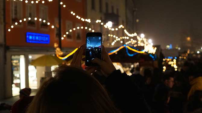 Schnappschuss für die Daheimgebliebenen