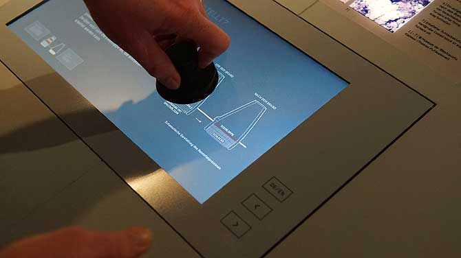 Touchscreen im SMAC Chemnitz