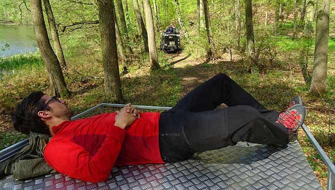 Ich an Oberdeck bei der Insel-Safari Usedom