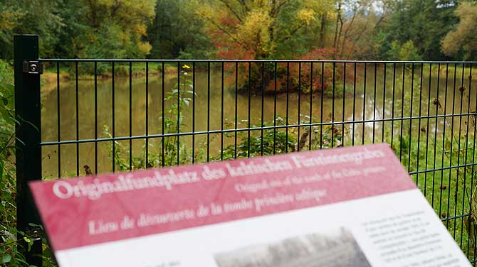 Fundplatz des Fürstinnengrabes