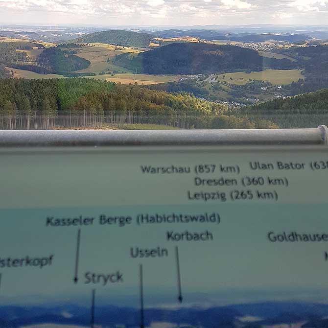 Panoramasicht über das Willinger Upland