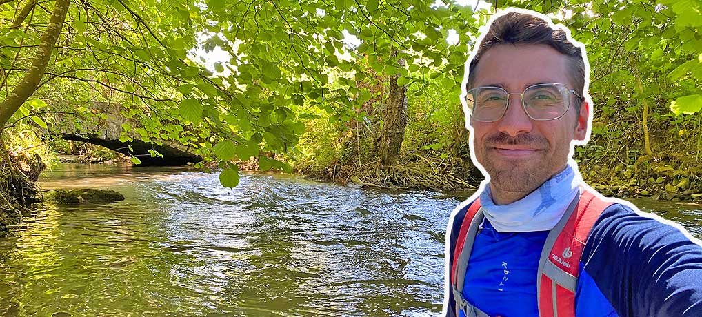 Wanderung im Kreuzbachtal bei Aurich in der Nähe von Vaihingen an der Enz