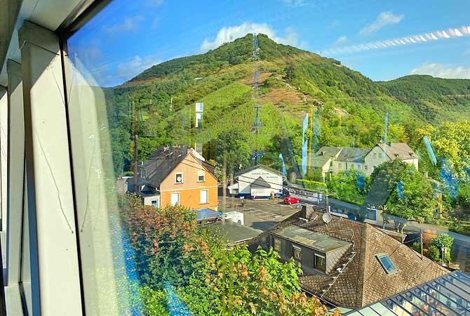 Ausblick auf Seilbahn Boppard und Rip