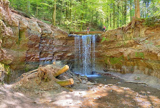 Cooles Motiv sind die Hörschbachschlucht Wasserfälle