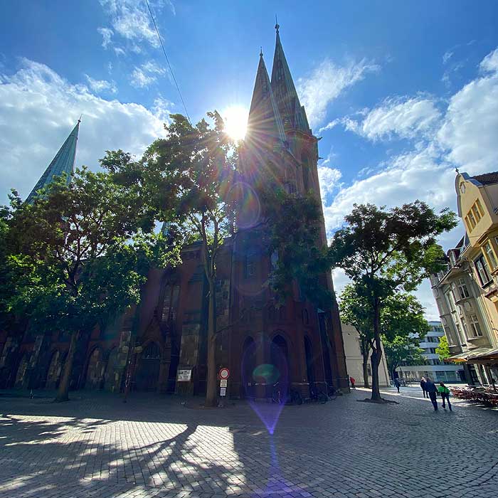 Von innen sieht die St. Lambertikirche überraschend aus