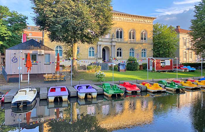Tretboot leihen an der Mühlenhunte in Oldenburg