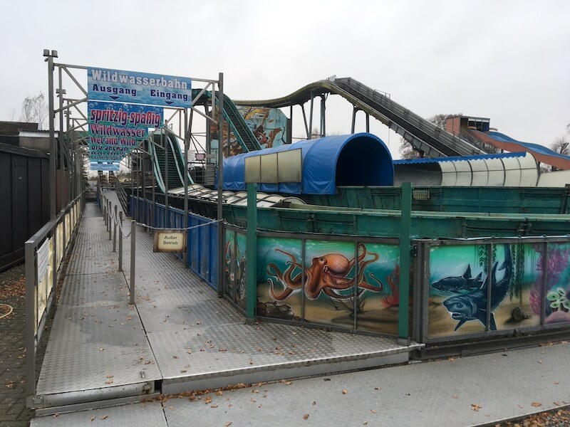 Alte Wildwasserbahn im Zoo Jaderberg